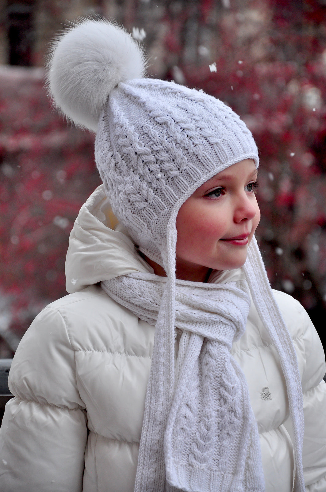 Опис вʼязання Fern Field Scarf