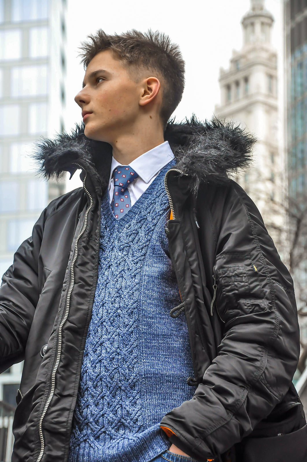 Опис вʼязання Brescul Vest