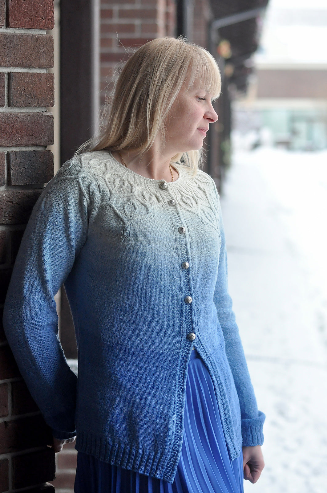 Опис вʼязання Listopad Cardigan