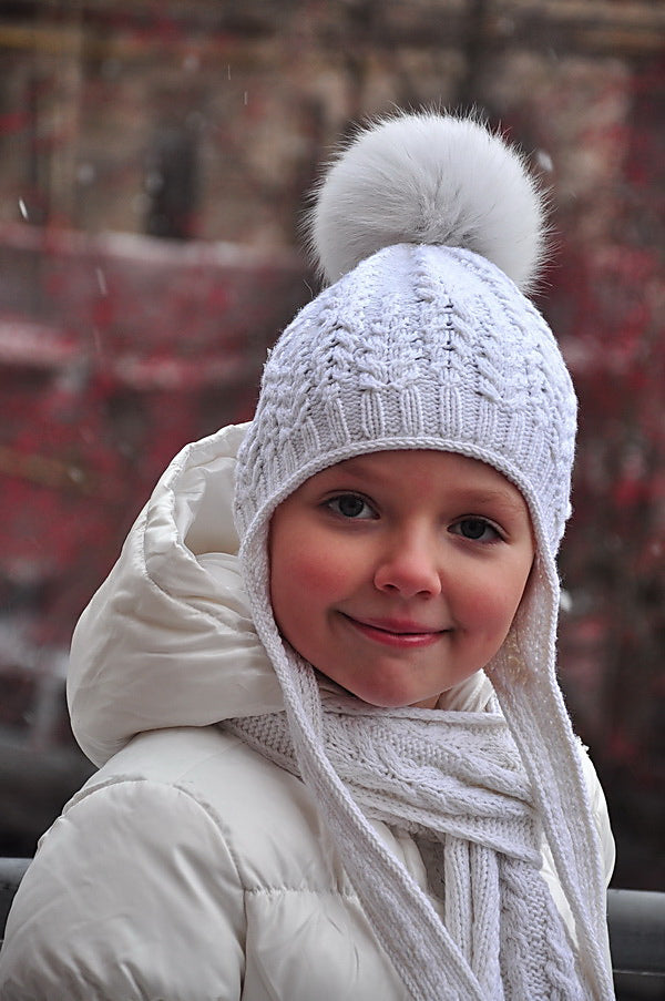 Опис вʼязання Fern Field Hat with Earflaps