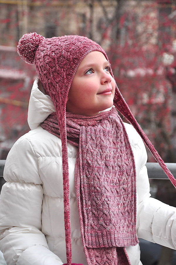 Опис вʼязання Autumn Whirlpool Scarf