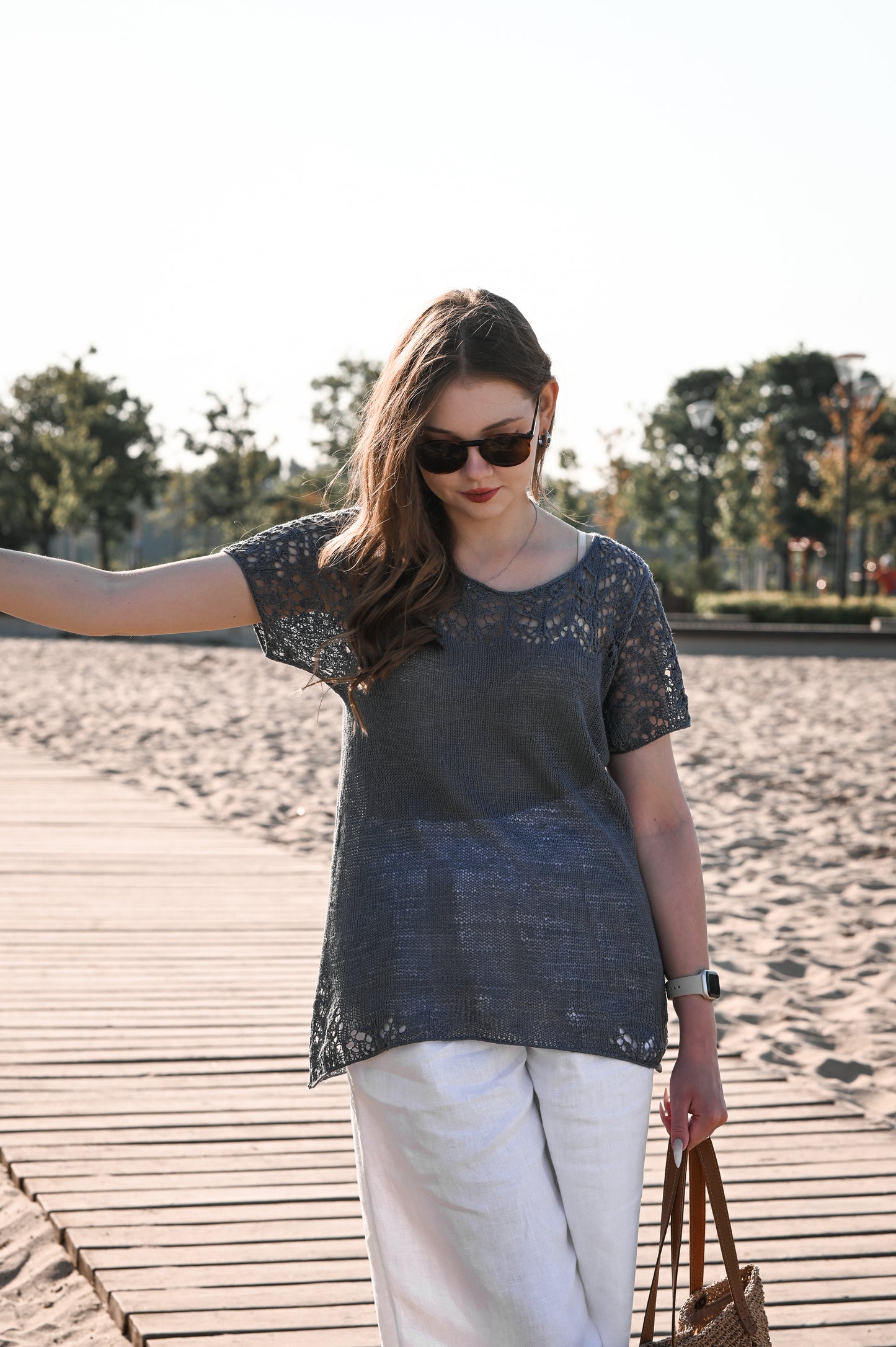 Silent Bloom Top Knitting Pattern