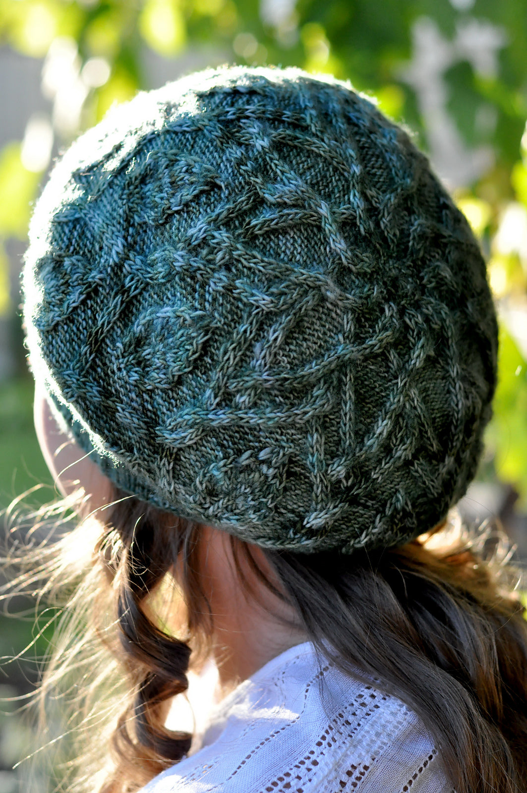 Dancing Leaves Hat Knitting Pattern