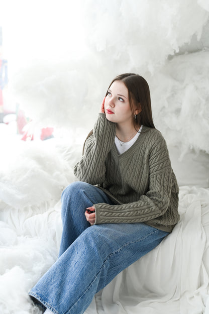 Keep It Braids Pullover Knitting Pattern