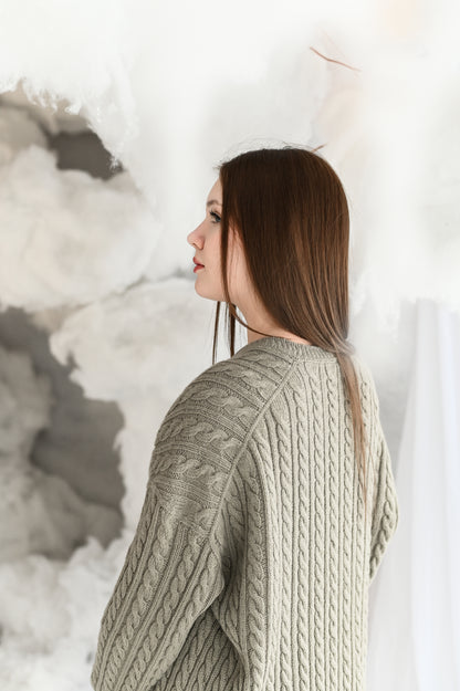 Keep It Braids Pullover Knitting Pattern
