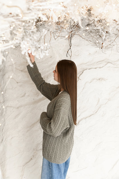 Keep It Braids Pullover Knitting Pattern