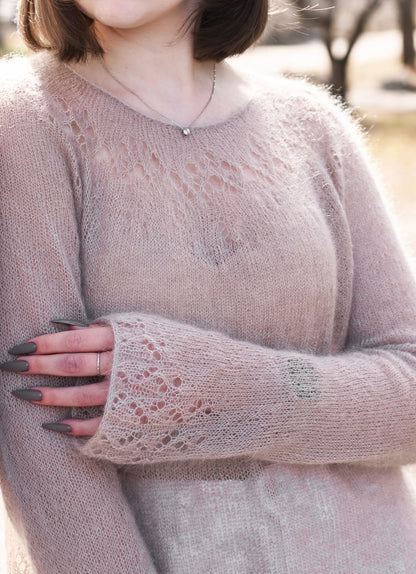 Опис вʼязання Mandry Roundtrip Pullover