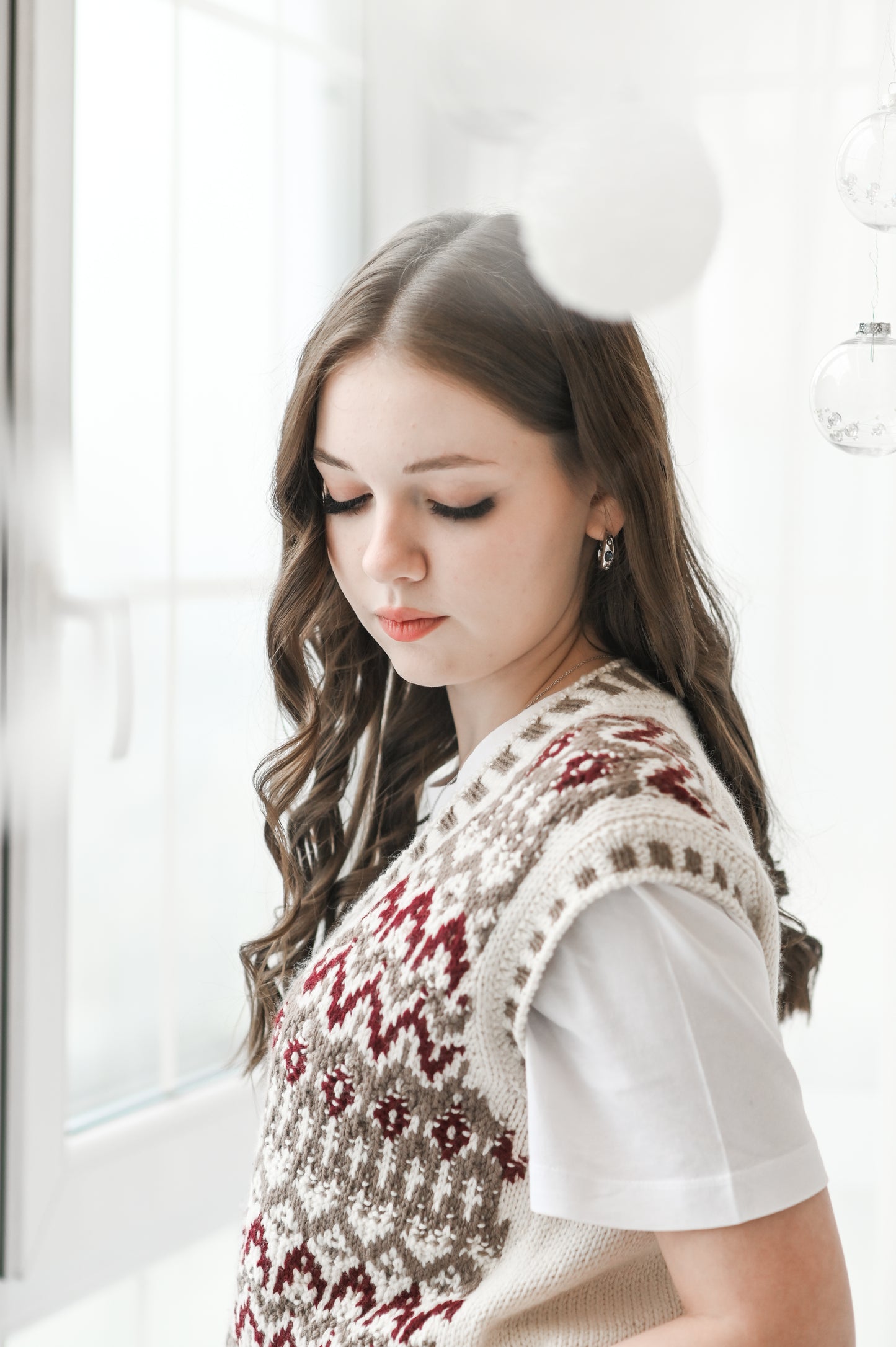 Опис вʼязання Lebkuchenhäuschen Vest