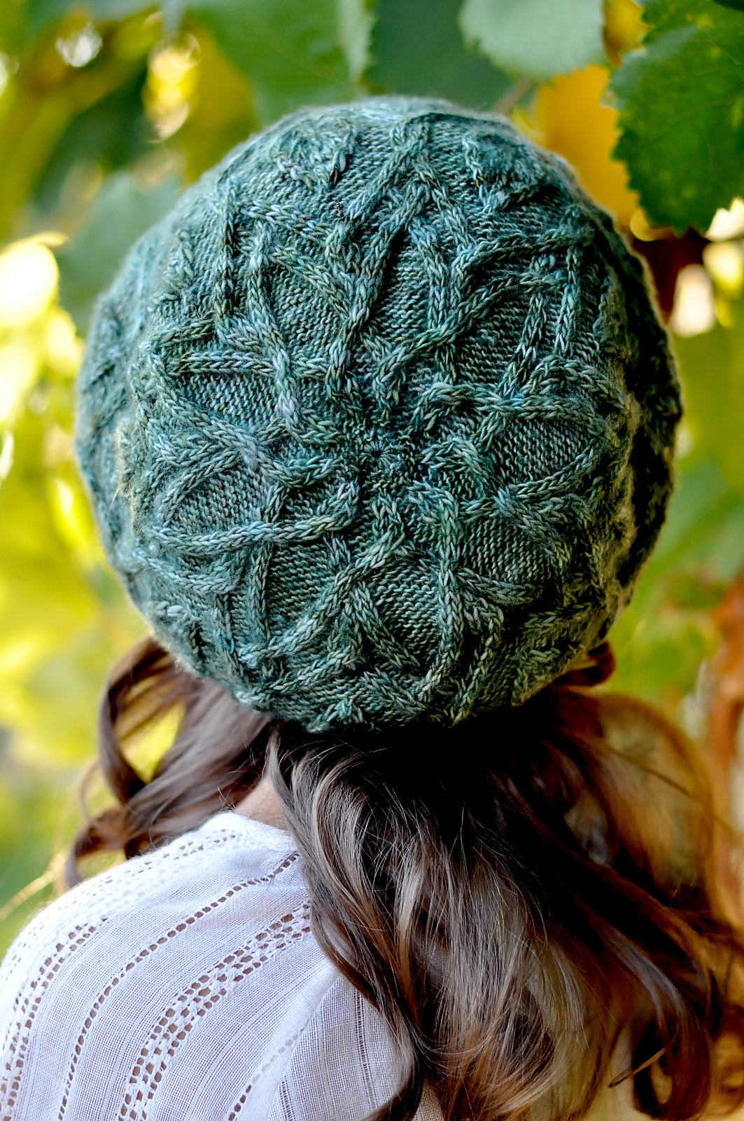 Dancing Leaves Hat Knitting Pattern