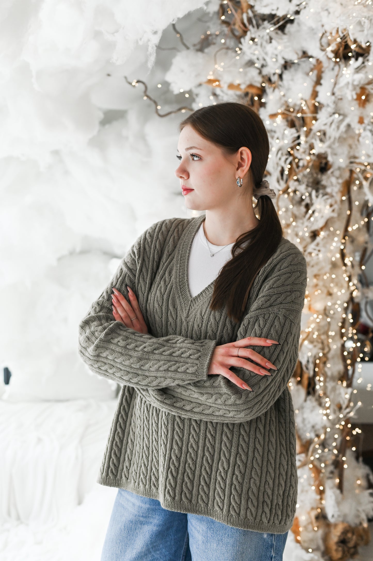 Keep It Braids Pullover Knitting Pattern
