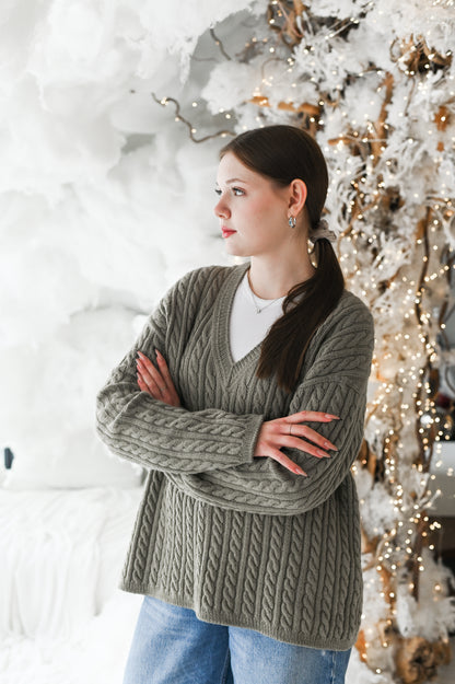 Keep It Braids Pullover Knitting Pattern