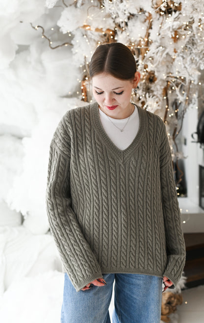 Keep It Braids Pullover Knitting Pattern