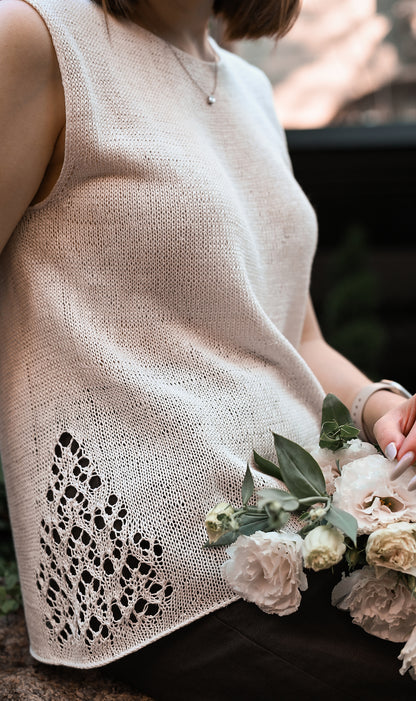Опис вʼязання Lelya Top